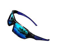Genérico Lunettes de soleil polarisées pour homme, protection intégrale, lunettes de soleil confortables, monture sportive pour conduire, cyclisme, pêche