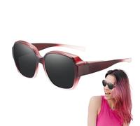 Genérico Lunettes de soleil qui s'adaptent sur les lunettes, lunettes de soleil polarisées qui s'adaptent sur les lunettes pour hommes - Lunettes polarisées pour hommes et femmes - Ombres à pr