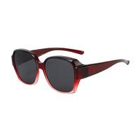 Genérico Lunettes de soleil qui s'adaptent sur les lunettes, lunettes de soleil polarisées qui s'adaptent sur les lunettes pour homme, Lunettes Fitover polarisées avec ombres à pression Face Shadow