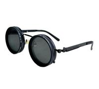 Genérico Lunettes de soleil réglables - Aluminum Magnésium Stainless Steel 47 g | Round Frame ND Filter Lenses | Fashionable UV Protection Eyewear For Women Beach Travel Outdoor Daily Wear, cuivré