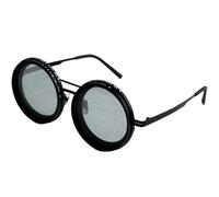 Genérico Lunettes de soleil réglables - Aluminum Magnésium Stainless Steel 47 g | Round Frame ND Filter Lenses | Fashionable UV Protection Eyewear For Women Beach Travel Outdoor Daily Wear, citronier