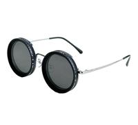 Genérico Lunettes de soleil réglables - Aluminum Magnésium Stainless Steel 47 g | Round Frame ND Filter Lenses | Fashionable UV Protection Eyewear For Women Beach Travel Outdoor Daily Wear, bleu