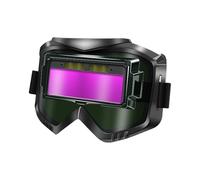 Generico Lunettes de soudure à obscurcissement automatique - Visière avec réglage de la luminosité autonome | Dispositif de protection optique avec lentille pour fer à souder | Vert enveloppant