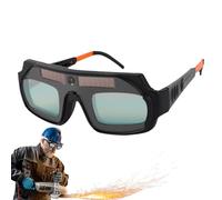 Genérico Lunettes de soudure auto obscurcissables, lunettes de soudage avec large gamme d', bouclier portable léger pour coupe de métal et protection sûre