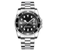 Generico Luxury Watch for Men - Analogue avec bracelet en acier - Accessoire en mode étanche 42 mm - Design classique et lisible - Office pour le libre idéal pour hommes commerciaux, B, Reportez-vous