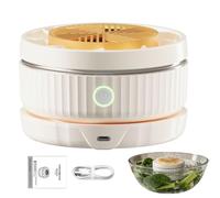 Generico Machine à laver pour fruits et légumes, panier de lavage rotatif, moderne, purificateur USB sans fil, salade légumes, laitue, fruits | Multipurpose Outdoor Indoor Utility Efficient Effortless