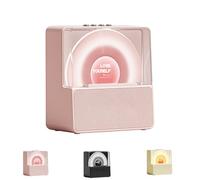 Genérico Machine de Karaoke avec Microphone sans Fil, Mini Enceinte Bluetooth Portable for Enfant et Adulte, Haut-Parleur de Chant à Domicile, Idée Cadeau Anniversaire Fille Garçon(Pink)