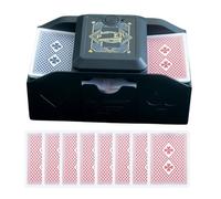 Generico MACHINE D'ÉCRIT CARD - de cartes postales de poker automatique | de cartes électriques à batterie | Outil de jeu pour les personnes âgées, adultes, jeunes