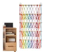 Generico Macrame Storage - Woven Shelf, Holder décoratif | Ethnic Weaving Wall Hanging, Display, Wall Storage Device For Living Room Or Bedroom, Jewelry, Beauty Products