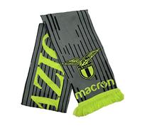 Generico MACRON Écharpe Lazio, produit officiel, léger, stade, homme, femme, garçon., Jaune, Taille Unique