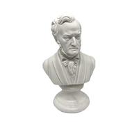 Generico Made in Italy - Collectible Artistic Statue Handmade Alabaster - Great Musicians - Music and History - Bust of Wagner
