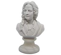 Generico Made in Italy - Collectible Artistic Statue Handmade Alabaster - Great Musicians - Music and History - Bust of Vivaldi
