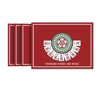 Generico Mahjong Beginners Guide, US Scoring Rules Cards, Waterproof Paper Mahjong Set with Easy Learning Reference Design, Home Use Set, Party Game Kit, Cards for Men Women Family Friends Holiday