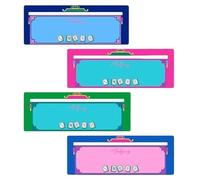 Genérico Mahjong Tile Holder Mahjong Lot de 4 supports de tuiles Mahjongg Line Finder for Travel Road Trip RV Holiday Adults Seniors Home Picnic Tournament Outdoor