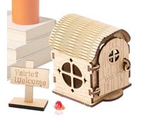 Genérico Maison de jardin - Kit de maison miniature de 8,66 pouces | Kit de bricolage en bois, jouet de coloriage peint à la main, décoration de rebord de fenêtre