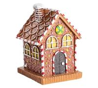 Generico Maison De Pan De Décoration Lumineuse - Décoration De Noël, Pièce maîtresse En Résine Avec Lumière - Pour Les Célébrations De Noël Environnements Intérieurs Cape De Plateau De Table