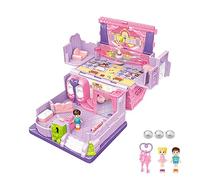 Generico Maison de poupée du château, maison de poupée avec jeux de fiction pour construire des jouets, meubles de rêve pour la maison, jouets pour filles, décorations de Noël pour environ
