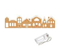 Generico Maison du village de Noël en carton avec fils