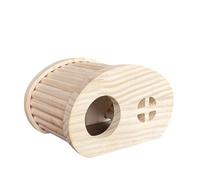 Genérico Maison en bois de hamster | Maison de lit pour habitat de hamster - Maison de jouet en cage, habitats de la maison de hamster décoration de petits animaux cachés