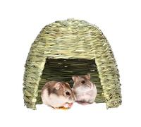 Genérico Maison en pour lapins, maison de paille pour lit de sommeil pour lapins d' cachée pour cochons d'Inde | Maison de jeux avec lit de foin pour animaux de compagnie, décoration de