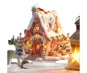 Generico Maisons De Village De Noël Illuminate - Décoration De Table Ornement Cottage Acrylique | Light Up Décoction De Cottage De Noël Pour La Chambre Den Sama Thé | Pour Décors