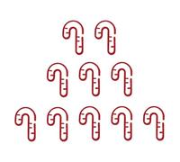 Generico Marque-page Pour verres à vin,10 pièces en acrylique 2D décorations de Noël | Identificateurs pour verres - Pour les fêtes Dégustation Boire Plage Hommes Femmes Maison, riferimento alla