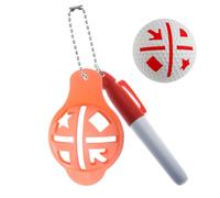 Genérico Marqueur de balle de golf - Pochoirs de précision réutilisables | Outil pour marquer et identifier les balles de golf | Pour golfeurs hommes et femmes, pratique, putting vert, jour du
