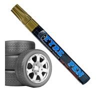 Generico Marqueur de peinture pour pneus, marqueur permanent imperméable effaçable pour dessin de pneus, stylo d'écriture sur jantes de voiture et pour voiture moto