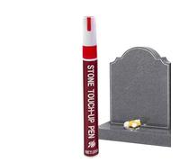 Generico Marqueur pour lapides, imperméable, pointe de 3 mm, ergonomique, marqueurs pour cimetières commémoratifs, pour marbre, métal, verre, bois, pierre, restaurer les inscriptions décolorées