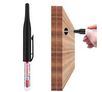 Generico Marqueur pour trous profonds - Outil de marquage pointe fine de 32 mm, Charpentier à pointe longue, stylo de précision rechargeable | Accessoire professionnel pour marquer les zones étroites
