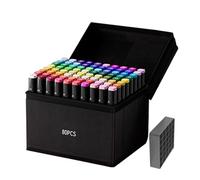 Genérico Marqueurs à colorier, marqueurs pour dessin, jeu de plumes aquarellables à base d'huile imperméables pour journal, affiches, travaux manuels, peinture sur pierre et bois