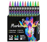Genérico Marqueurs double face : marqueurs de prise de notes, stylo de coloriage pour adultes pour prenant des notes en prenant des lettres Drawing