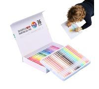 Genérico Marqueurs gel de coloriage rétractables pour tissu avec pointe de 1,0 mm | Jeu de marqueurs gel pour maison, école, artisanat, croquis, écriture, dessin