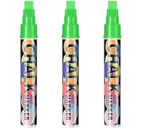 Genérico Marqueurs tableau blanc 8 couleurs - craie liquide effaçable 10 mm 3 en 1 - Marqueurs verre, fenêtres, miroirs, tableau noir - Marqueurs fluorescents lavables, non toxiques