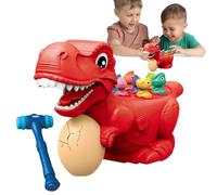 Genérico Marteler Jouets à , jeu de coups pour , jouets interactifs de dinosaures avec son et lumière | Jeu de motricité fine avec jouet de développement précoce