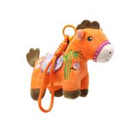 Generico Mascotte - Cheval - Peluche du cheval - Nouvel An chinois | faite à la main, souvenir de bénédiction rouge pour décoration de voiture, pour arbres, fenêtres, restaurants