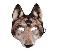 Genérico Masque de loup d'Halloween : masque d'animal d'horreur effrayant de qualité, technologie avancée d'accessoires de costumes réalistes, construction professionnelle détaillée