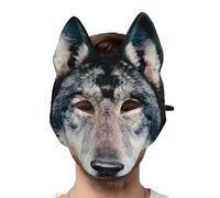 Genérico Masque de loup pour adulte, masque de loup réaliste, horreur d'animaux, masque Mardi Gras masqué pour Halloween, carnaval, déguisements, fête Cosplay dis