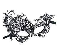 Genérico Masque pour les yeux noir en dentelle - Masque élégant pour les fêtes et les fêtes costumées pour femmes et adolescentes - Costume pour Halloween, carnaval et œuvres de théâtre cosplay