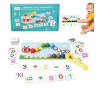 Genérico Matériel numérique en bois | Activité éducative en arithmétique pour maternelle, jouets de comptage et classification par couleur | pour garçons et filles de 3 à 5 ans, pour anniversaire