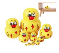 Generico Matriochka pour, Ahşap Hayvan Desenli İç İçe Geçen Oyuncak | El Boyamalı İç İçe Geçen Bebekler | pour garçons, Filles, Parents, Salon, Chambre, Salle de Jeux Anniversaire Noël