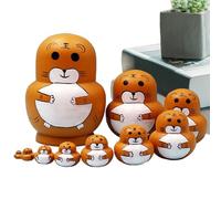 Generico Matriosches Russes | Jouets éducatifs empilables avec des Motifs d'animaux | Décoratifs pour la Maison - Éducateurs Parents Anniversaire Noël