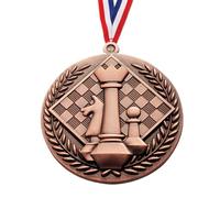 Generico Médailles dorées argentées et bronze - Médailles étoiles du tournoi d'échecs avec décoration du gagnant en relief pour | Roll Honours Awards Insignes pour avec