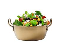 Generico Mélange de métal - Conteneur de nourriture en acier, de préparation de cuisine | pour la maison à double oreille, de débit en acier inoxydable, navire à Ingre