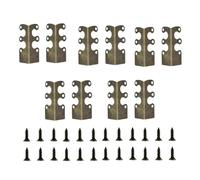 Generico Metal Baseboard Corner Protectors,10 Pieces Baseboard Protection Supplies | Table Corner Guards - for Homeowners Renters Office Home Apartment Table Doorways Cabinets Chairs Living Room
