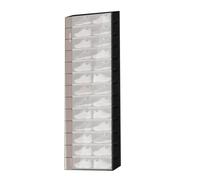 Generico Meuble à chaussures de porte | 26 poches en rack transparent, porte-chaussures transparent et pliable pour porte | pour organiser les chaussures, les bottes, les baskets à l'entrée et la