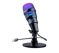 Genérico Microphone PC avec bras articulé - USB pour casque et transmission | Accessoire d'enregistrement pour musique, podcast, jeux vidéo, streaming, voix off, Studio Teletravail,