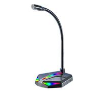 Genérico Microphone pour PC - Équipement PC avec Plug and Play et annulation du bruit, microphone de bureau, pour enregistrement, studios, diffusion en direct, podcasts et streaming