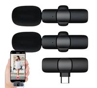 Generico Microphone sans fil, microphone pour vlogging, transmetteur vocal portable pour médias sociaux, parler en public, scène, musique en plein air, studio