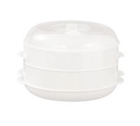 Genérico Microwave Steamer - Container rectangulaire avec liquide | Multifonctionnel Stackable Pot with Lid, Reusable Food Container for Meal Lunch Vegetables Cooking Reheating Kitchen